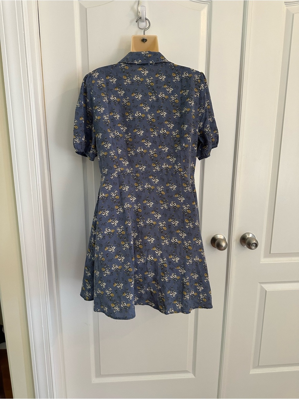Allegra K Women's Floral Shirt Dress Puff Sleeve Cottagecore NWT - Picture 9 of 13